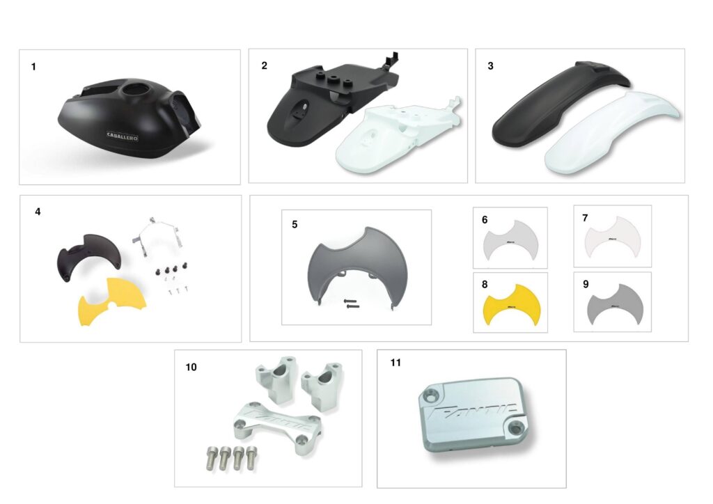 Caballero prislusenstvi design